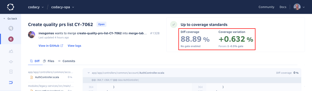 Adding coverage to your repository